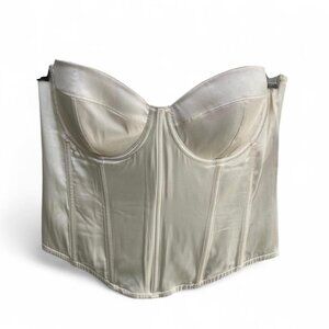 Fleur Du Mal hamptons bustier in Ivory size M.